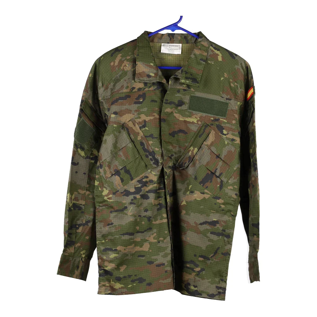 Image of Spanish Army Camo Jacket - Medium Khaki Cotton Blend