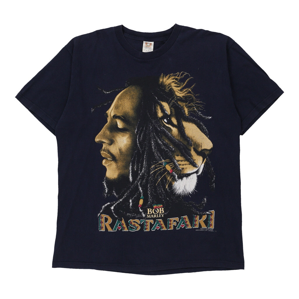 Image of Cotton Park Band T-Shirt - XL Navy Cotton