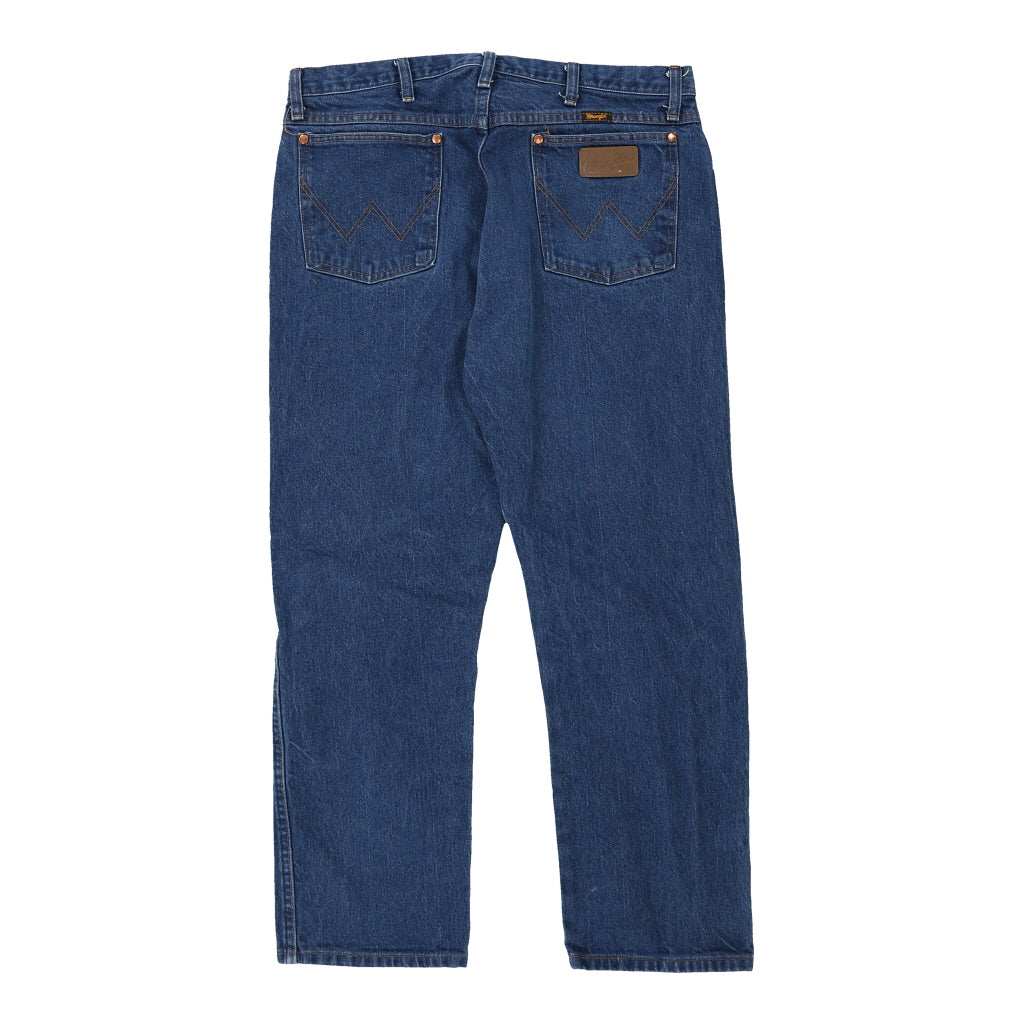 image of Wrangler Jeans - 34W 27L Blue Cotton