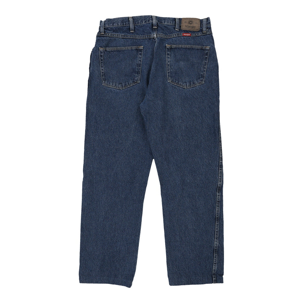 image of Wrangler Jeans - 34W 28L Blue Cotton