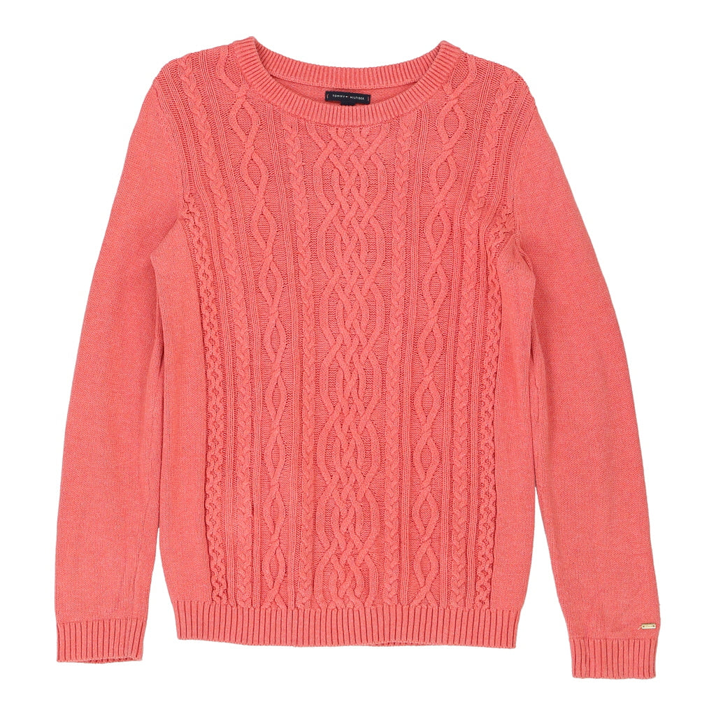 image of Tommy Hilfiger Jumper - Medium Pink Cotton