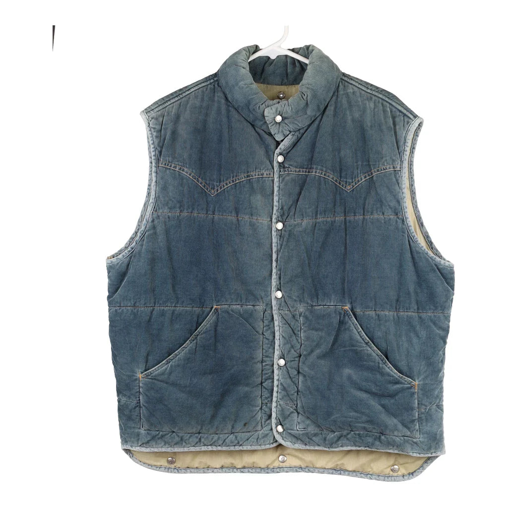 image of Cotton Belt Gilet - Large Blue Cotton