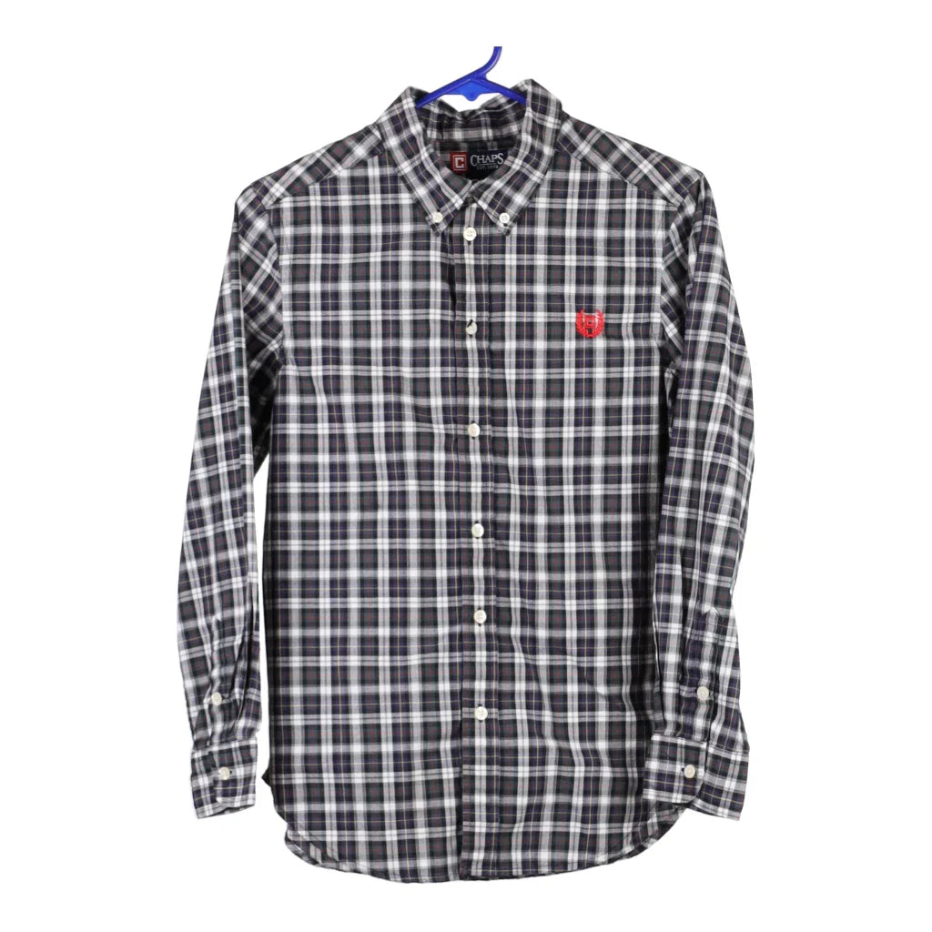image of Age 10-12 Chaps Ralph Lauren Checked Shirt - Large Grey Cotton