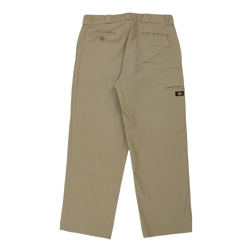 image of Dickies Double Knee Trousers - 39W 32L Beige Cotton Blend
