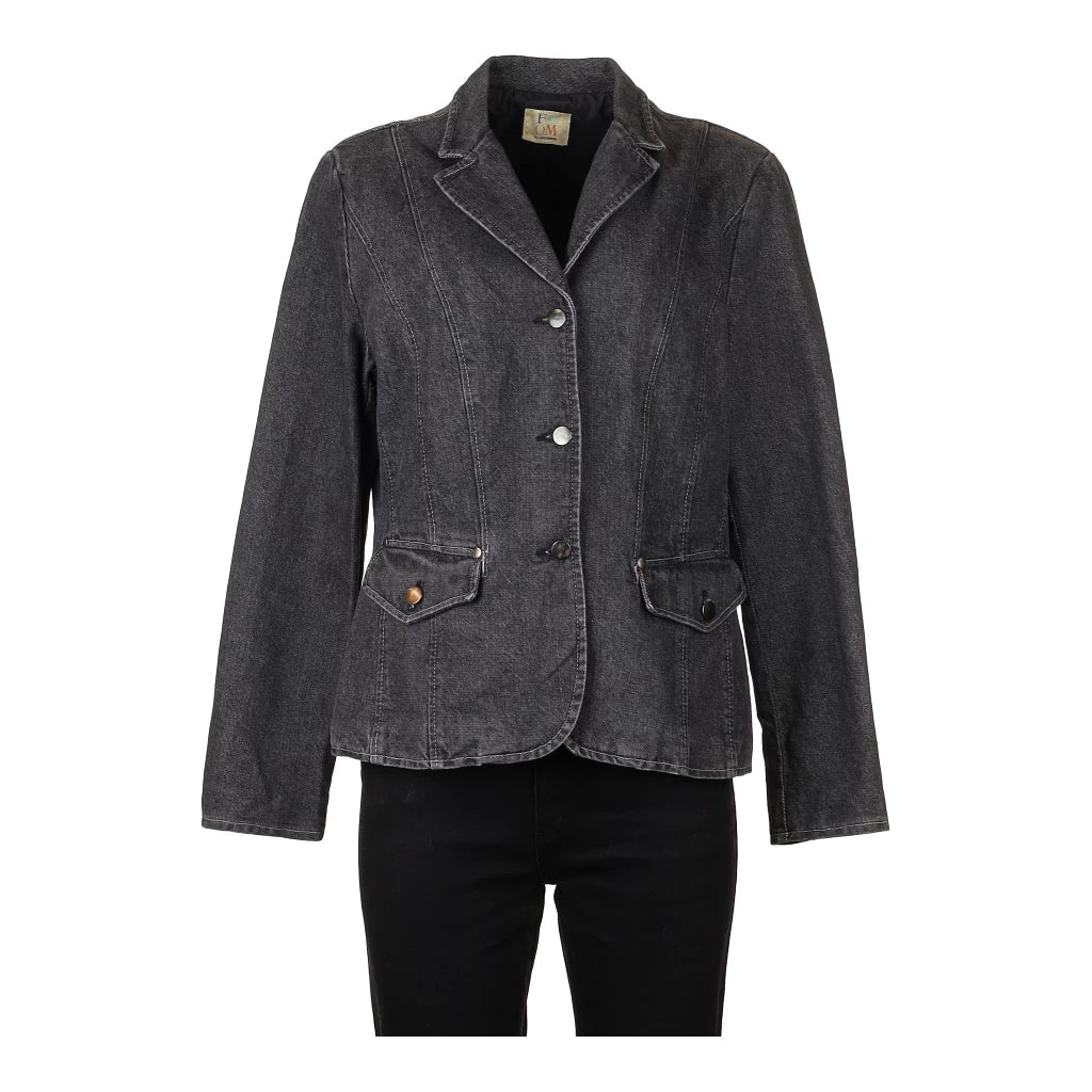 image of From By Veste Bene Denim Jacket - Large Black Cotton