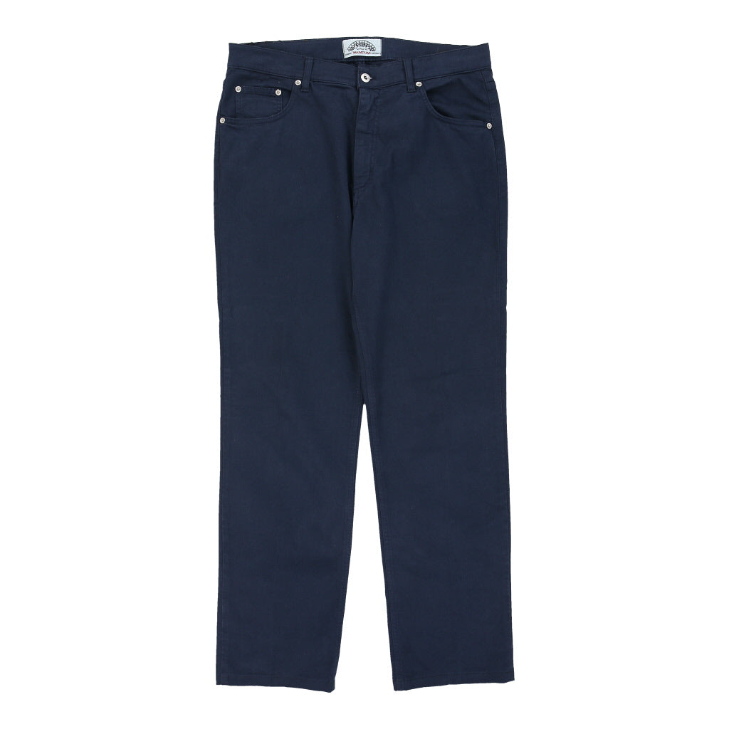 image of Wampum Trousers - 35W 32L Navy Cotton