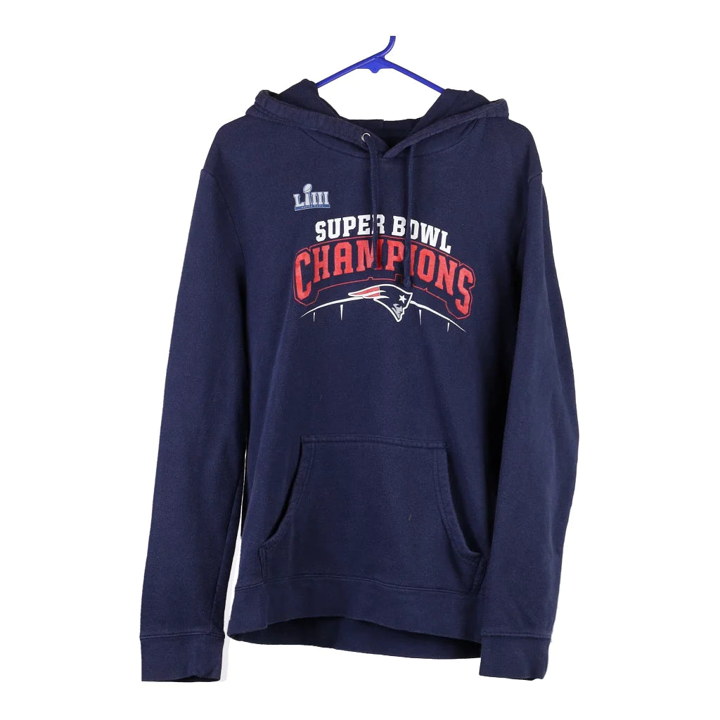 image of New England Patriots 2017 Nfl Hoodie - Large Blue Cotton