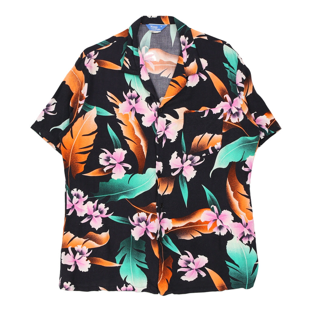 image of Hawaii Blues Floral Hawaiian Shirt - XL Multicoloured Viscose