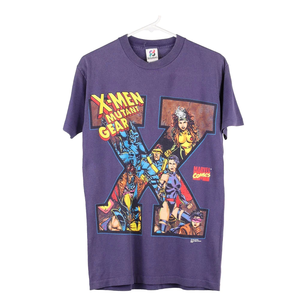 image of X-Men Marvel 1994 Signal Artwear Graphic T-Shirt - Small Purple Cotton