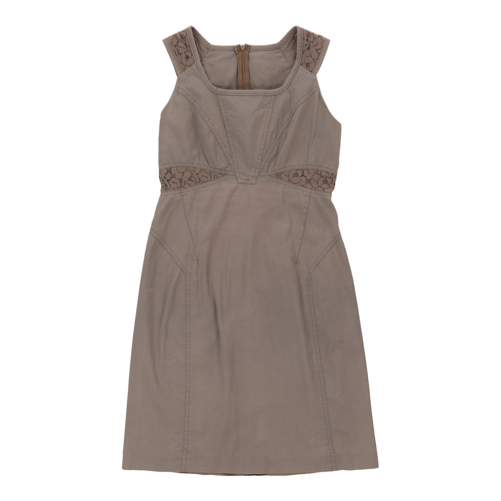 image of Romeo Gigli Sheath Dress - Small Brown Cotton