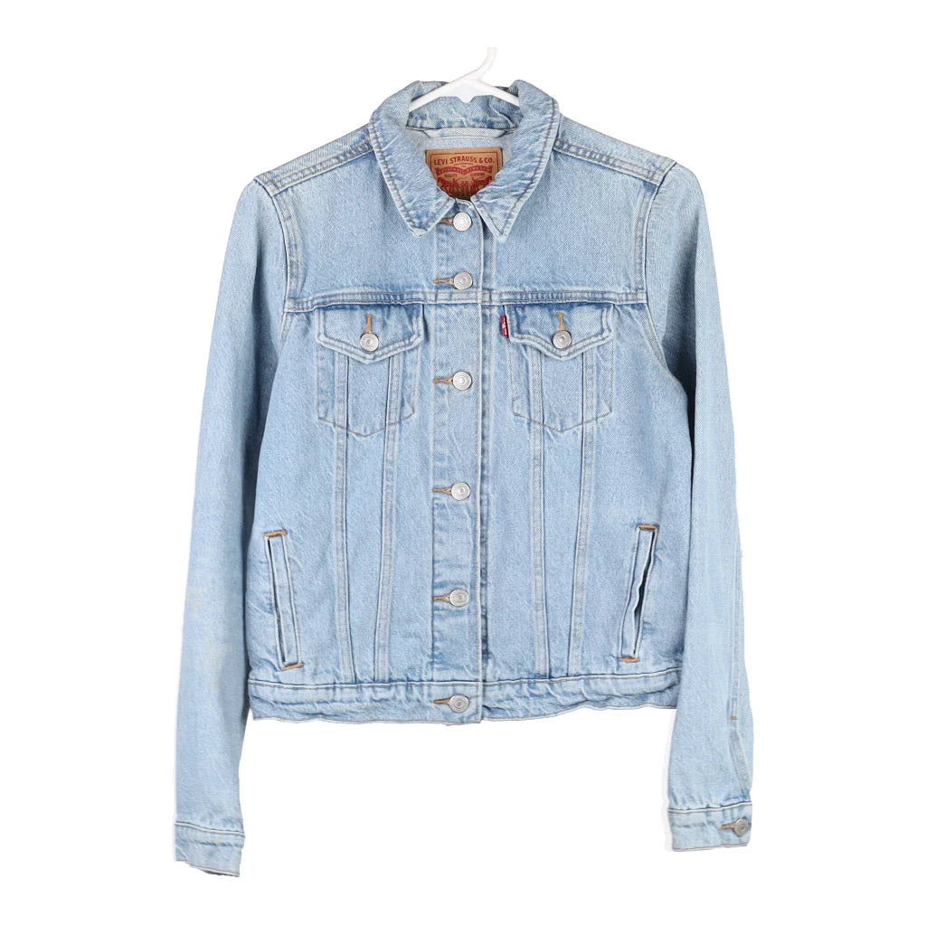 image of Levis Denim Jacket - Small Blue Cotton