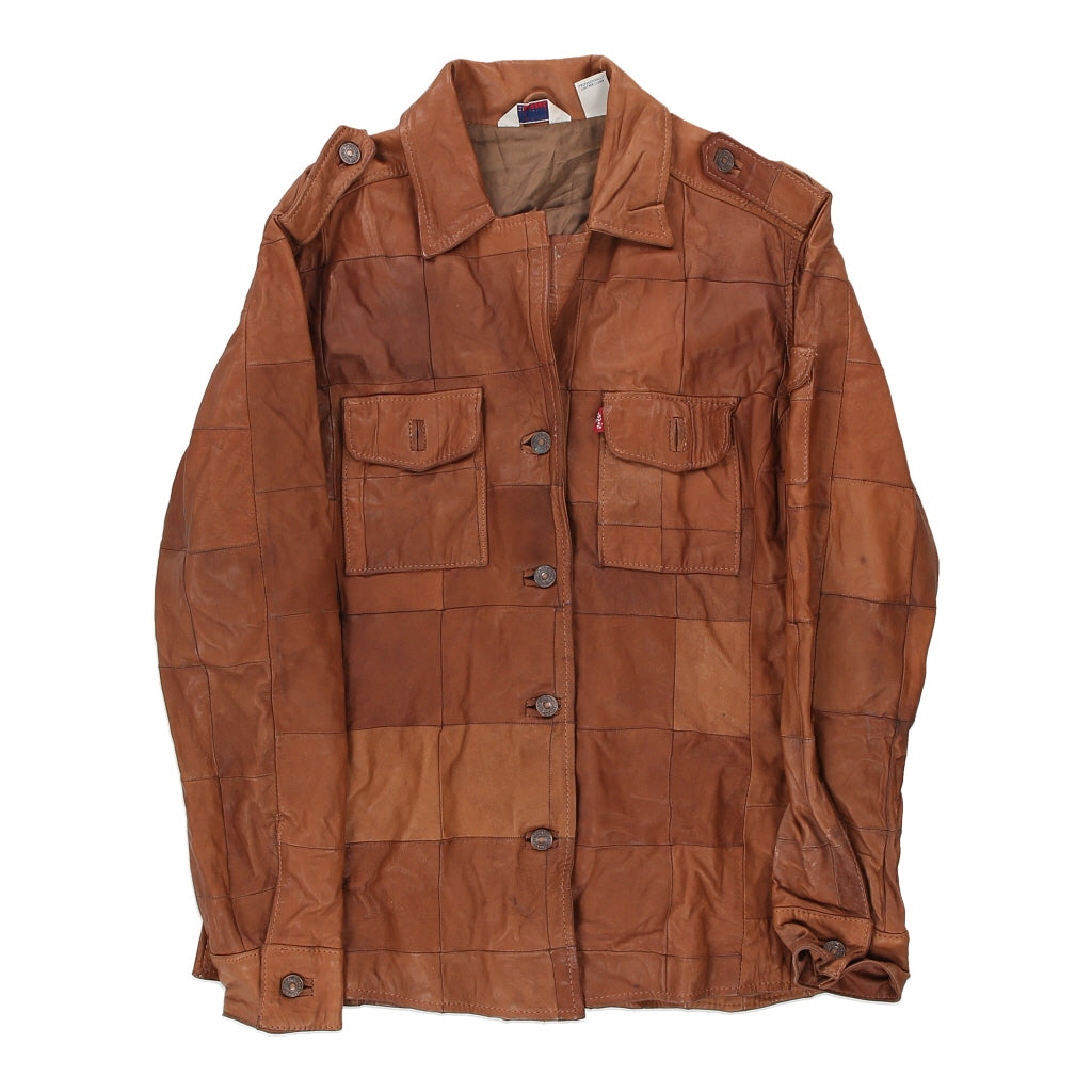 Image of Levis Leather Jacket - Large Brown Leather