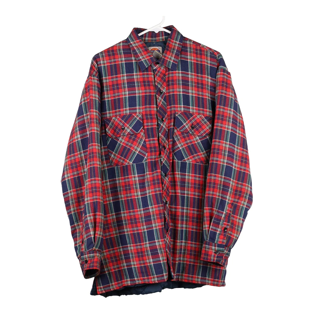 Image of Dickies Checked Overshirt - Large Multicoloured Polyester Blend