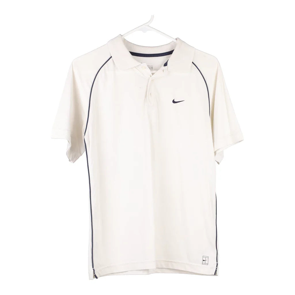 image of Age 12-13  Nike Polo Shirt - Large White Cotton
