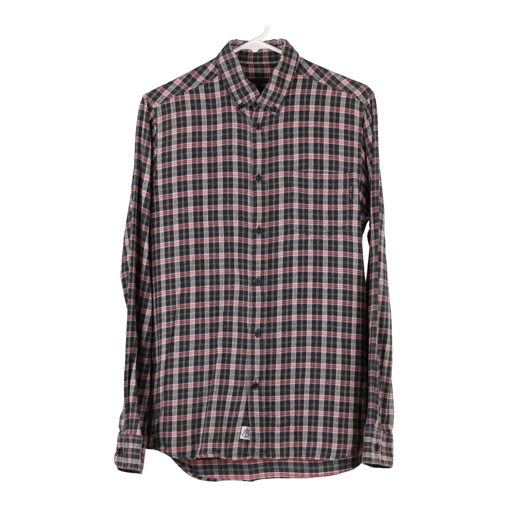 image of Shore Leave Checked Flannel Shirt - Small Black Cotton