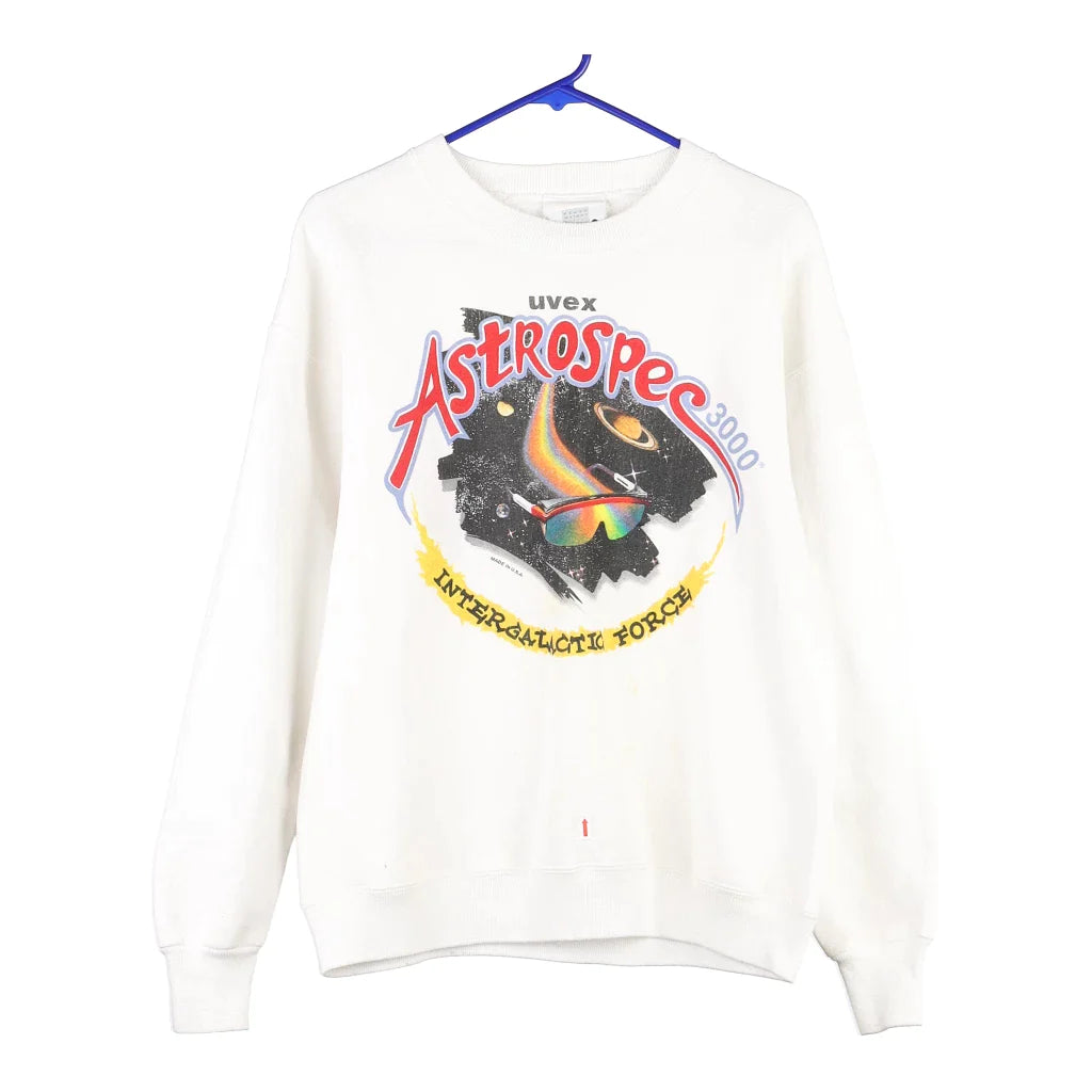 image of Uvex Astrospec 3000 Lee Graphic Sweatshirt - Large White Cotton Blend