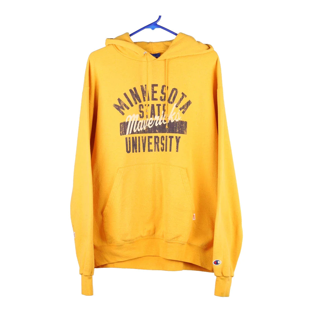 Image of Minnesota State Champion College Hoodie - Large Yellow Cotton Blend