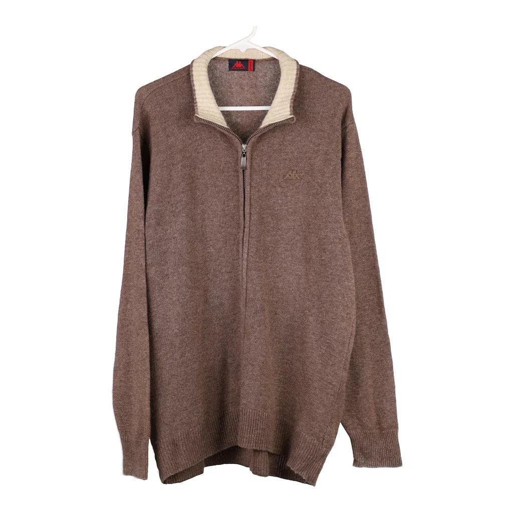 image of Kappa Zip Up - XL Brown Wool Blend