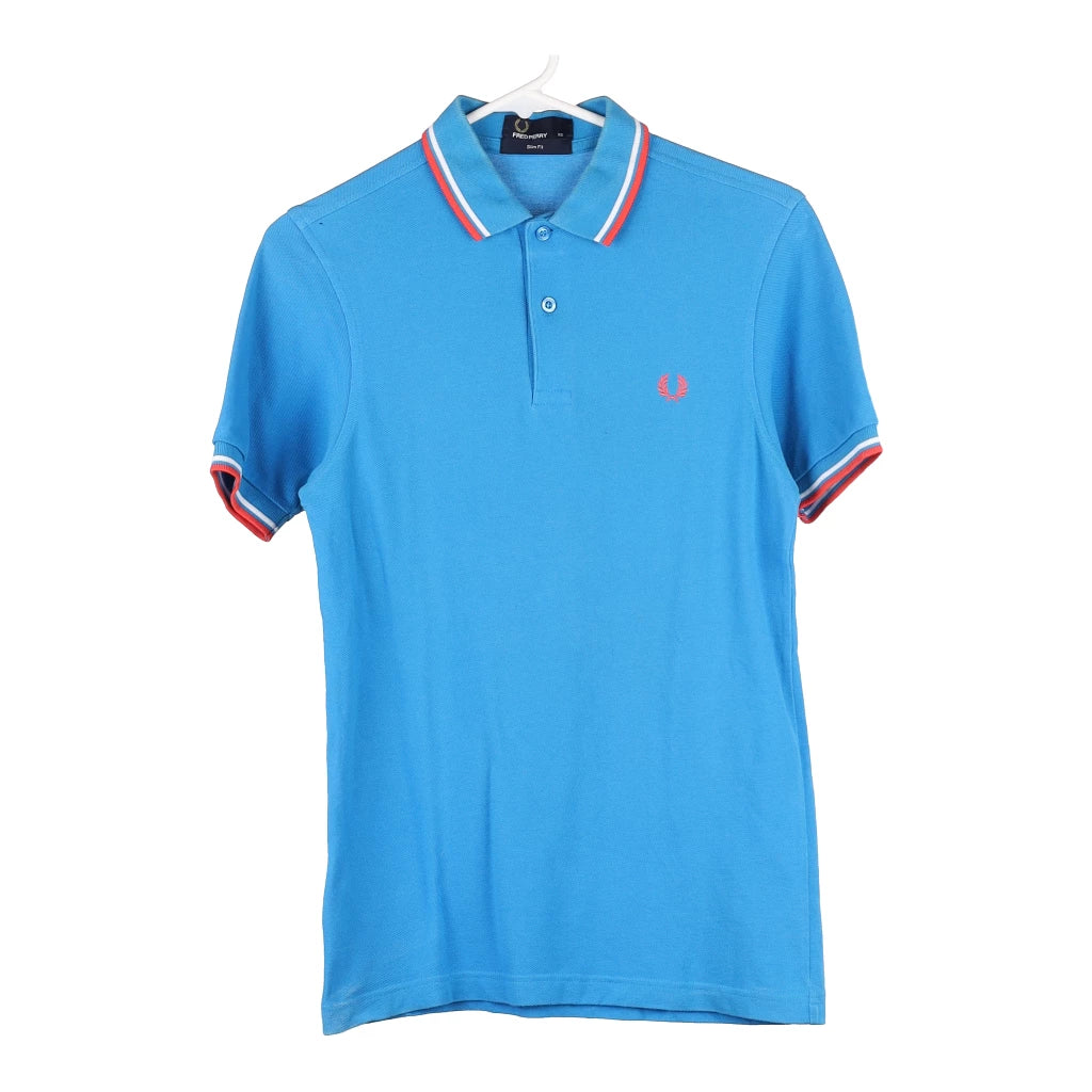 Image of Fred Perry Slim Fit Polo Shirt - XS Blue Cotton