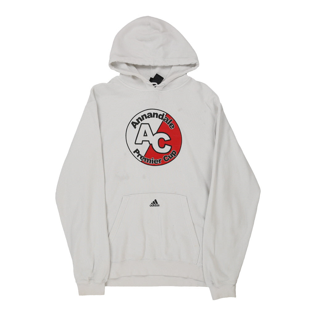 image of Annandale Premier Cup Adidas Hoodie - Small White Cotton Blend