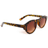 Retro Chunky Round Sunglasses in Gloss Tortoiseshell - Thrifted.com