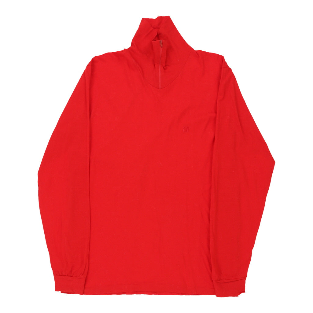 Image of Vintage Belfe 1/4 Zip - Large Red Cotton