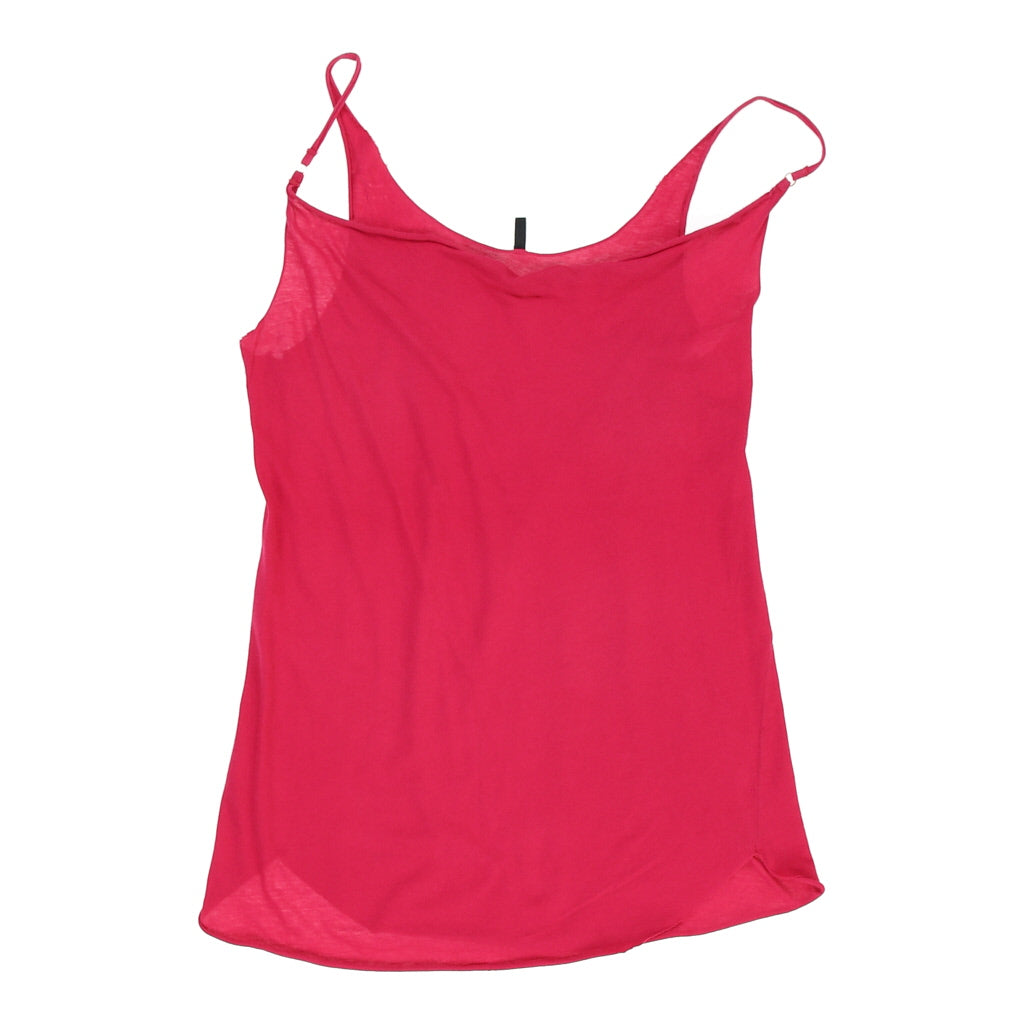 image of Vintage Unbranded Strap Top - Medium Pink Cotton