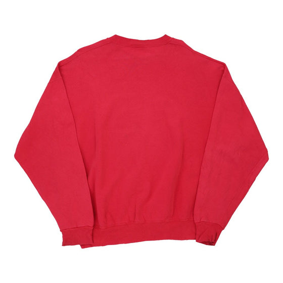 Vintage Oshkosh Sweatshirt - XL Red Cotton - Thrifted.com
