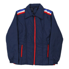 Vintage York Jacket - Medium Navy Polyester - Thrifted.com