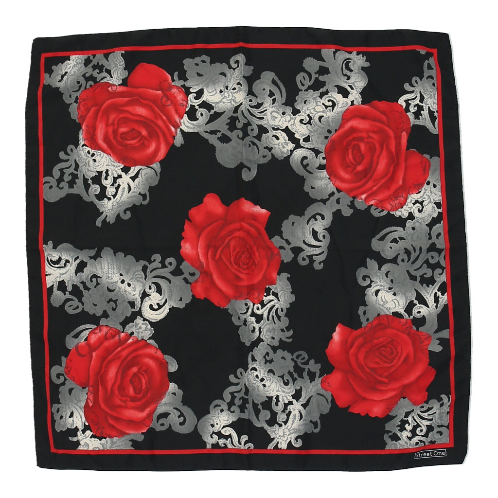 image of Street One Floral Scarf - No Size Black Polyester