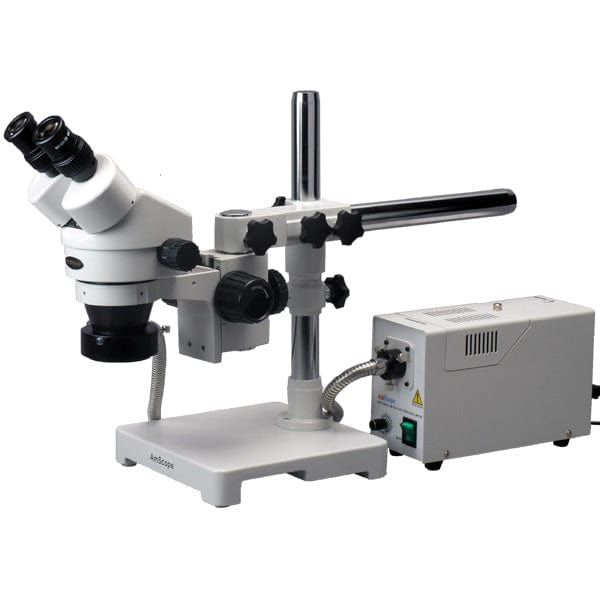 3.5X-90X Binocular Stereo Zoom Microscope w/80 LED Compact Ring