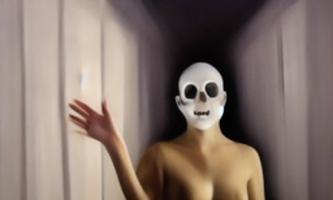 Image of a dark figure generated by GhostTube Seer