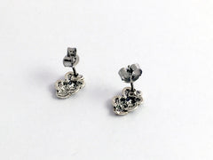 Sterling Silver & Surgical Steel Prickly Pear cactus stud earrings- No ...