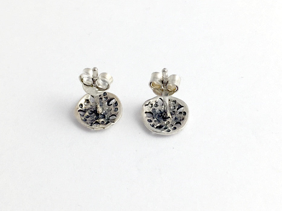 Sterling Silver small sanddollar stud earrings- sand dollar, ocean, be ...