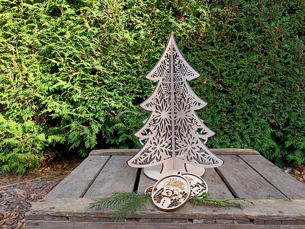 huiswerk zitten omvatten Houten kerstboom | Kerstdecoratie | Wij Graveren Hout