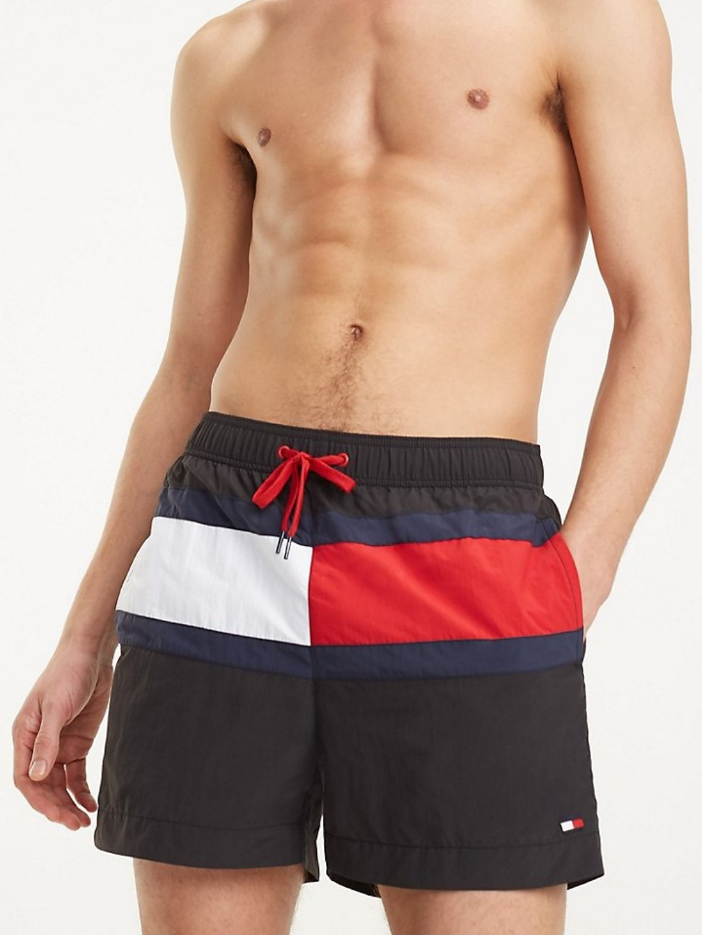 tommy hilfiger flag shorts