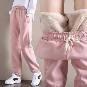 Winter Women Harem Pants Drawstring Fleece Long Thicken Y2K Sweatpants Joggers - 90shopping Co LLC
