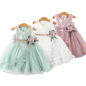 Baby Girls Dress Casual Costume Kids Dresses For Girls Flower Baby Dress - 90shopping Co LLC
