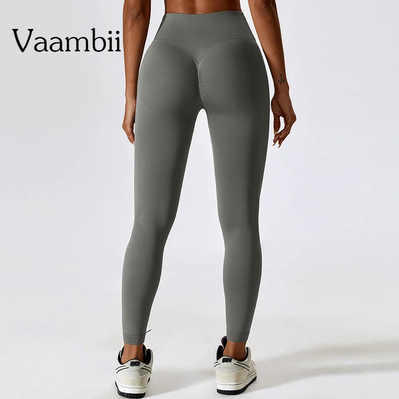 Sport Pants Tights Seamless Fitness Leggings Women Clothing High Waist Scrunch