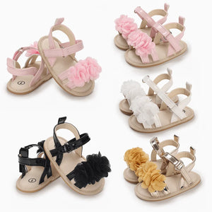 Baby Girl Princess Shoes Prewalker Flower Toddler Summer Sandals Beach Shoes - 90shopping Co LLC