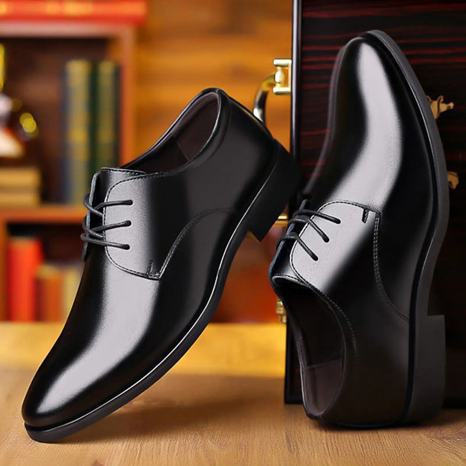 Men Formal Shoes Tuxedo Shoes Men Fashion Casual Pu Leather Business