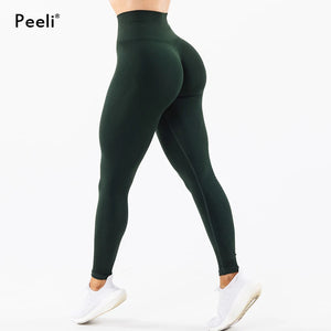 Contour Seamless Leggings Women Scrunch Butt Gym Leggings Yoga Clothing - 90shopping Co LLC