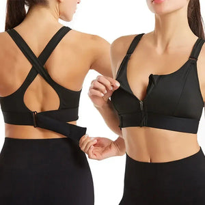 Sports Bras For Women Elastic Fitness Athletic Brassiere Slim Yoga Crop Top - 90shopping Co LLC