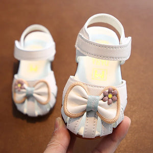Summer Toddler Baby Sandals Girl Bowtie Princess Walking Shoes Soft Sole - 90shopping Co LLC