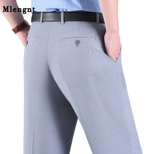 Big Size Summer Men Business Thin Pants Male Formal Classic Suit Pants Trousers for Mens Clothing - 90shopping Co LLC