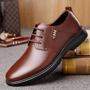 Simplicity Casual Formal Business Mens Leather Shoes Soft Bottom Anti Slip Men Shoes - 90shopping Co LLC
