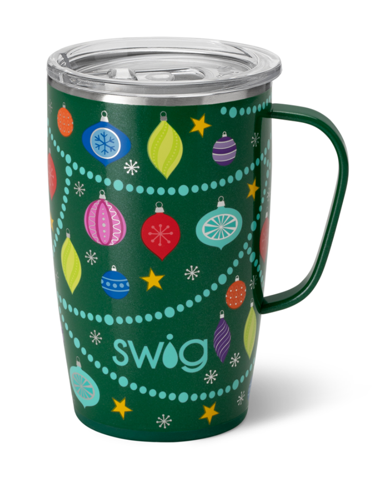 Swig 18oz Travel Mug, Insulated with Handle and Lid, Cup Holder Friendly, Dishwasher  Safe, Stainless Steel Insulated Coffee Mug with Lid and Handle Nutcracker