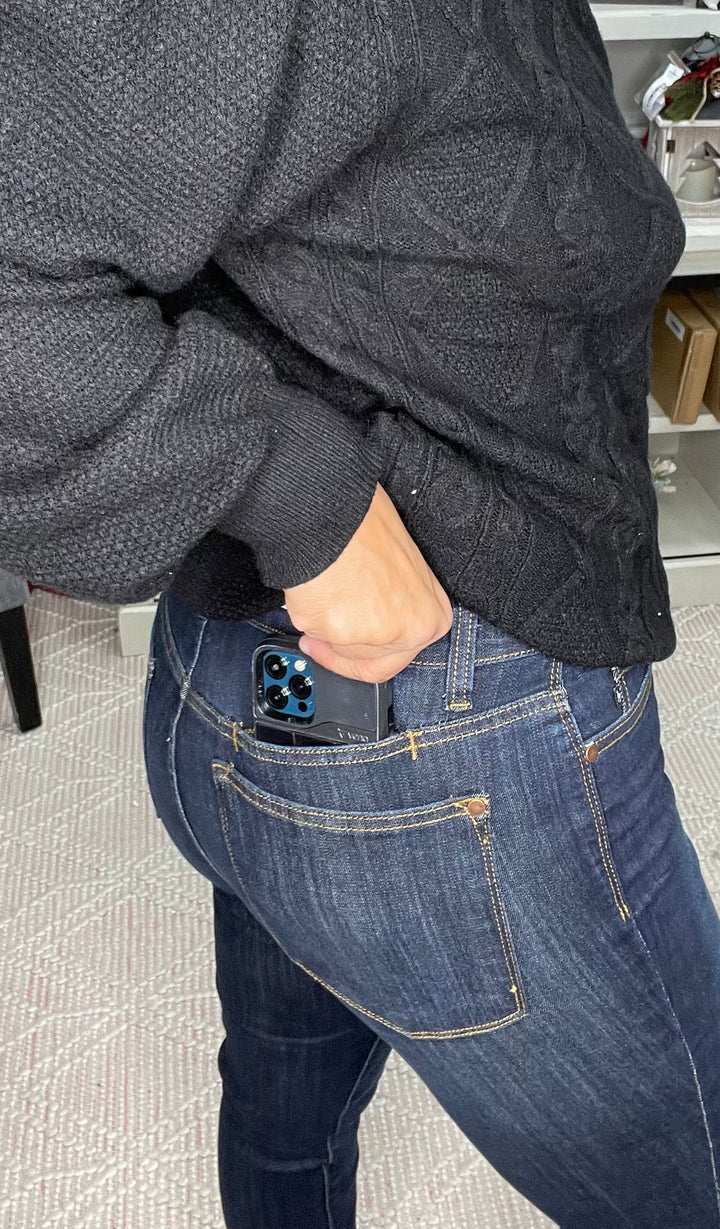 Judy Blue Georgia Back Yoke Skinny Jeans with Phone Pocket