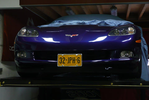 2010 corvette front license plate bracket
