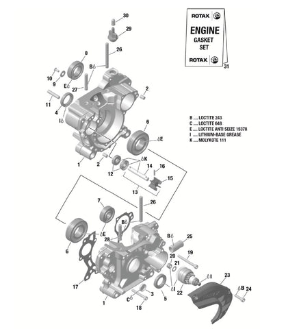 23 - Reduction Gear Cover/Chain Guard 2013 – Ohio Kart Parts